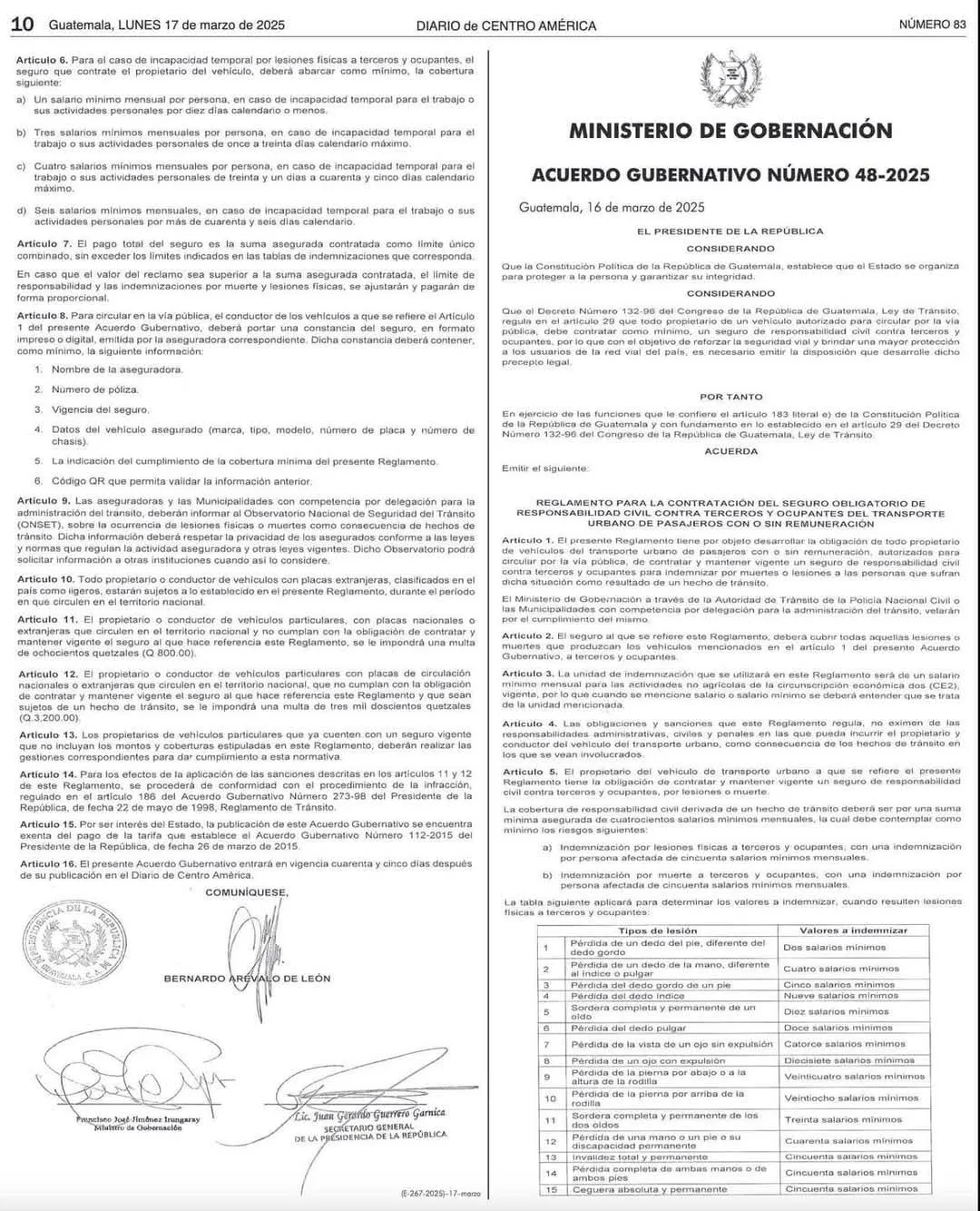 NOTICIA: Seguro Obligatorio para carros y motos