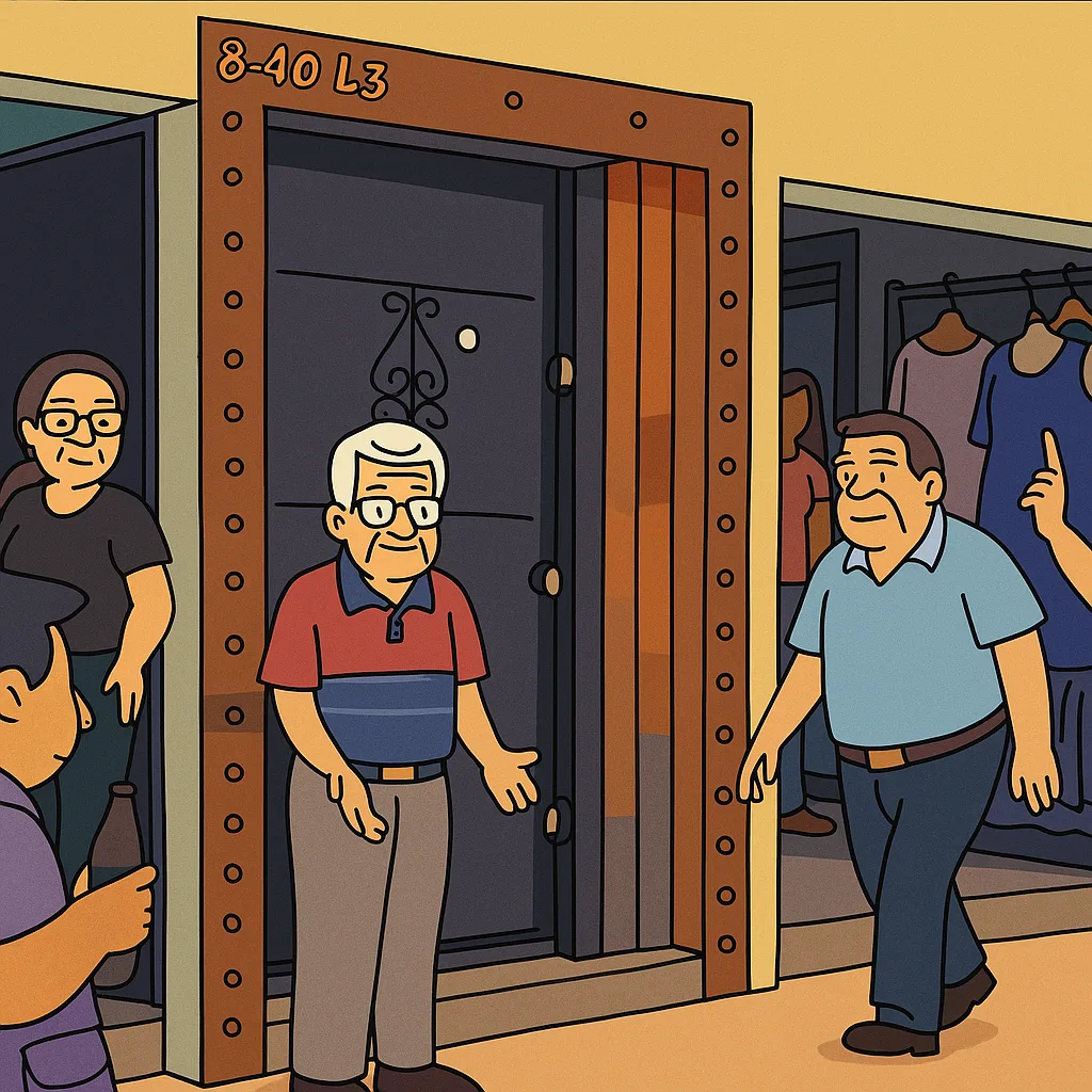 El abuelo valiente que desafió a los maestros en plena marcha