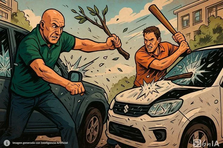 Disputa vial termina en enfrentamiento