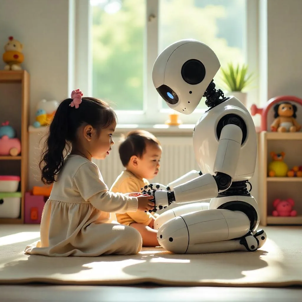 Robots cuidan niños en China